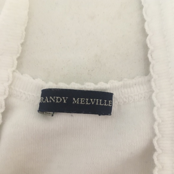 Brandy Melville white crop top - Picture 2 of 3